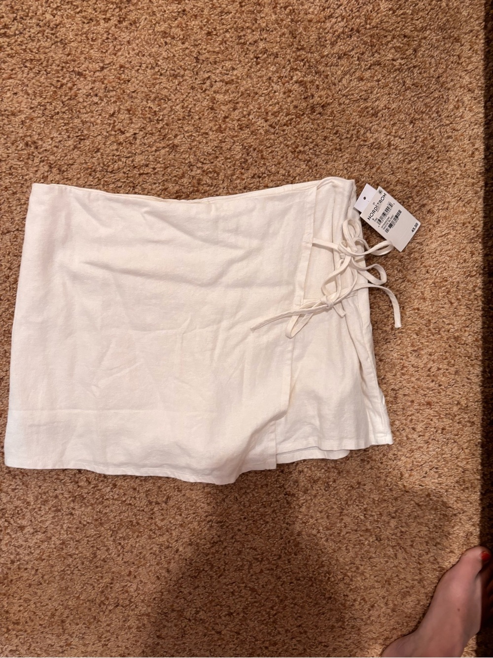 bp Cream Wrap Skort with Side Tie